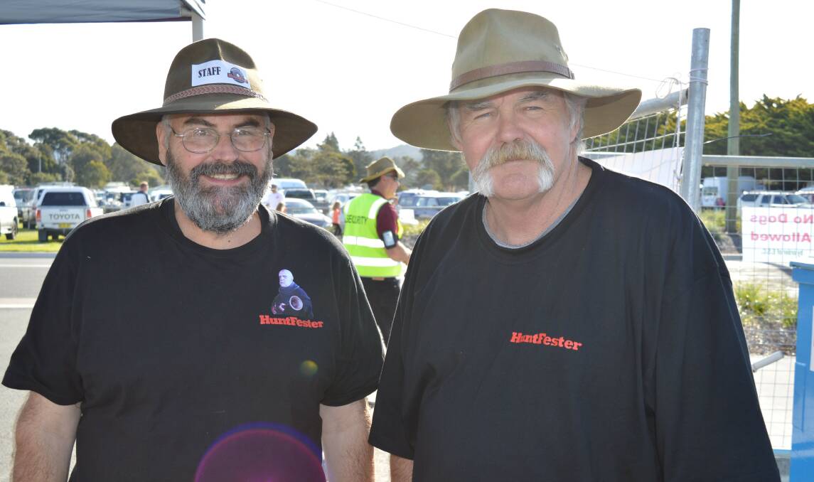 Narooma Huntfest organisers Allen Millar and Dan Field, of the South Coast Hunters Club. 