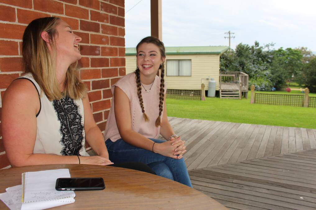 Dr Jodie Ward and Jade Moxey, met in Bega for some mentor sessions.