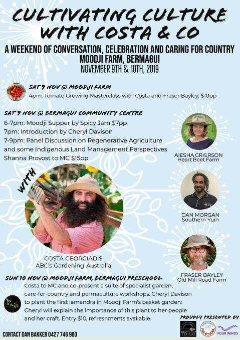 Cultivating culture with Costa Georgiadis and special guests at Bermagui