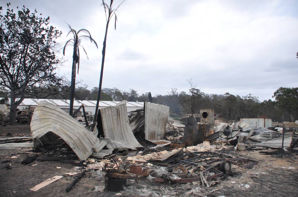 Claudia Ferguson's pictures of the damage at Yarragee Road, Moruya.