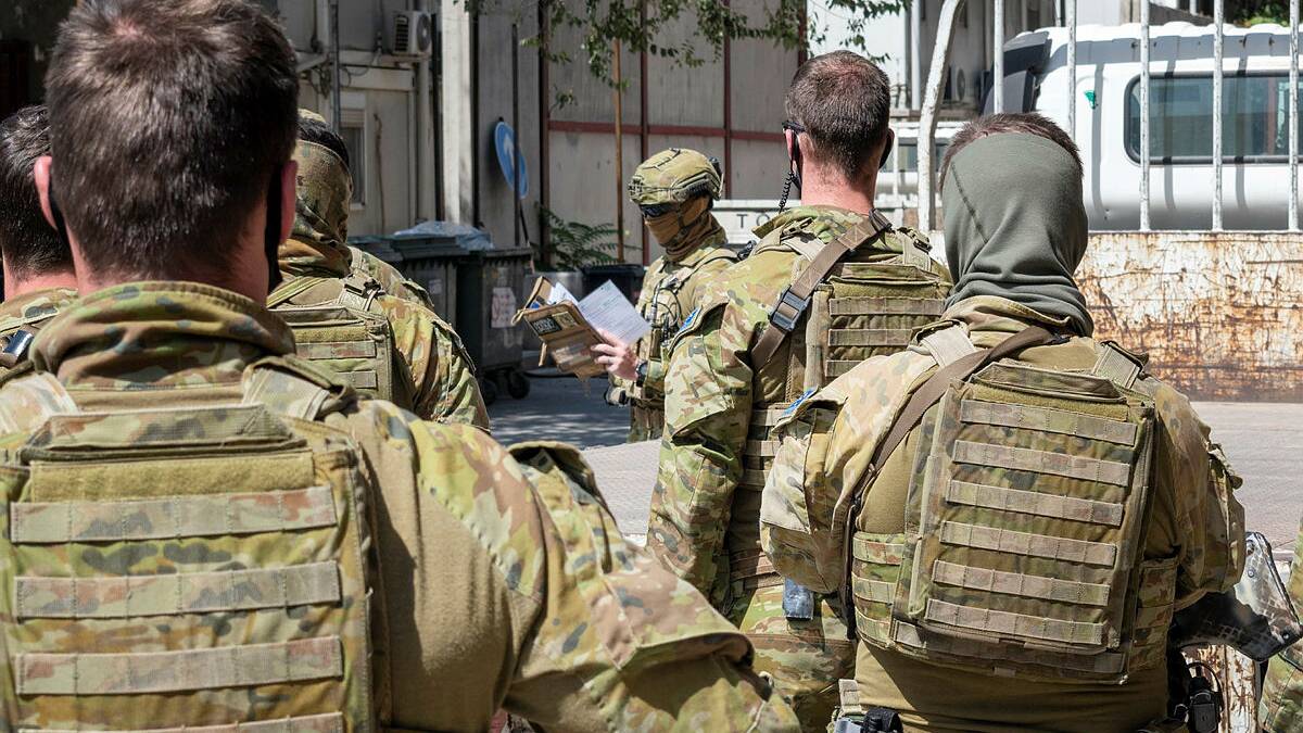 Australian soldiers in Kabul last year. Picture: Defence