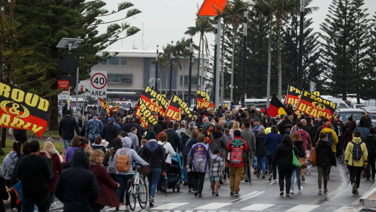 A past NAIDOC week march in Newcastle. Picture: Max Mason-Hubers