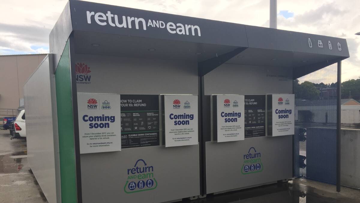 Will you be dropping of your containers to the reverse vending machine installed on the rooftop of the Sapphire Marketplace in Bega on Friday?