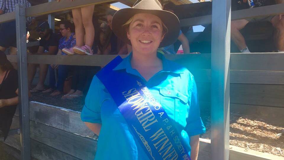 SHOW CIRCUIT: 2018 Cobargo Showgirl Sally Hoyer says the experience is something she highly recommends.