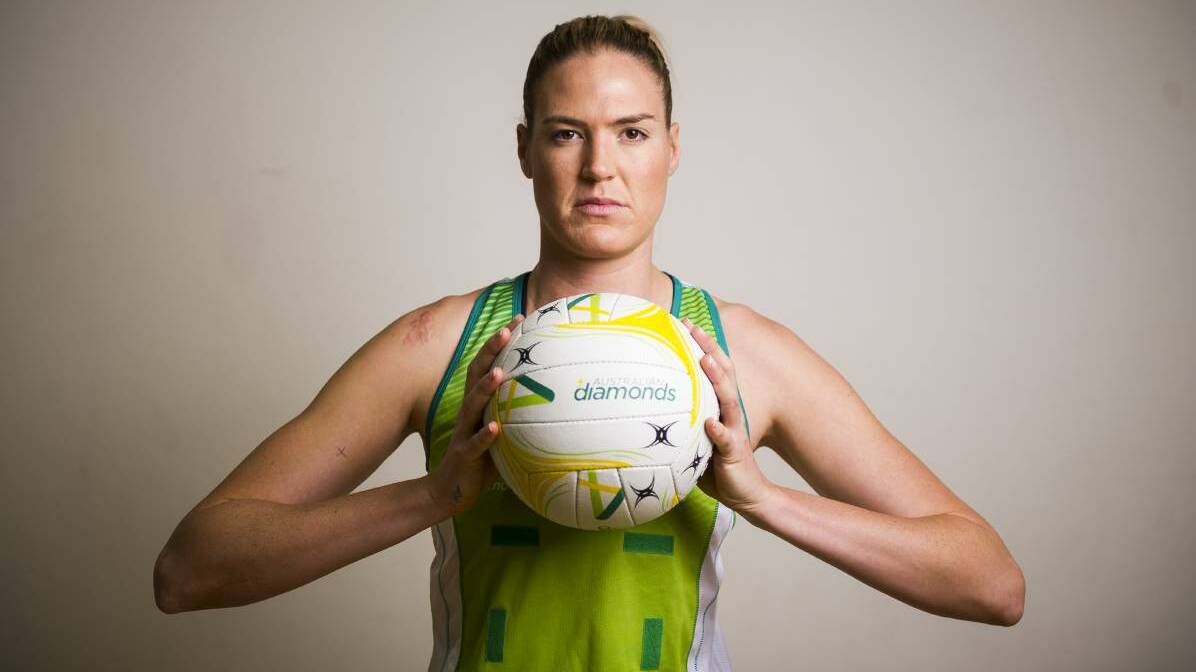 Diamonds captain Caitlin Bassett has signed with the Waikato Bay of Plenty Magic. Picture: Dion Georgopoulos