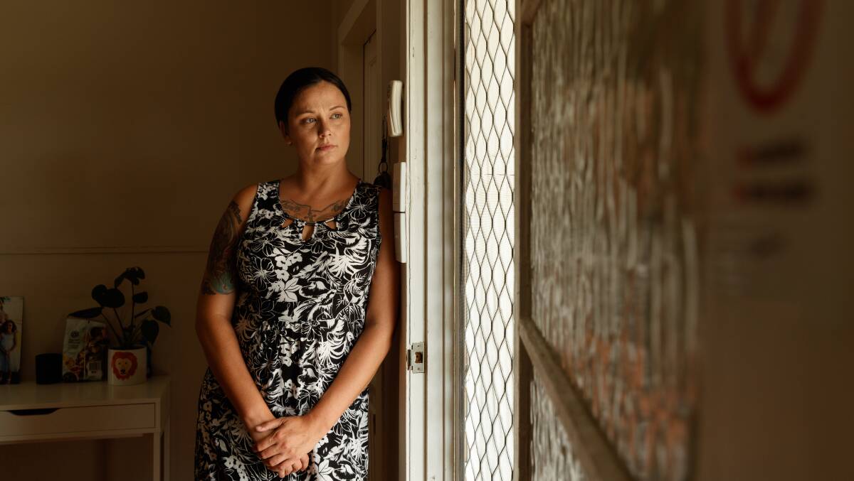 STRESS: Emily Perkins was issued a no grounds eviction and applied for over 200 homes before finding a place.