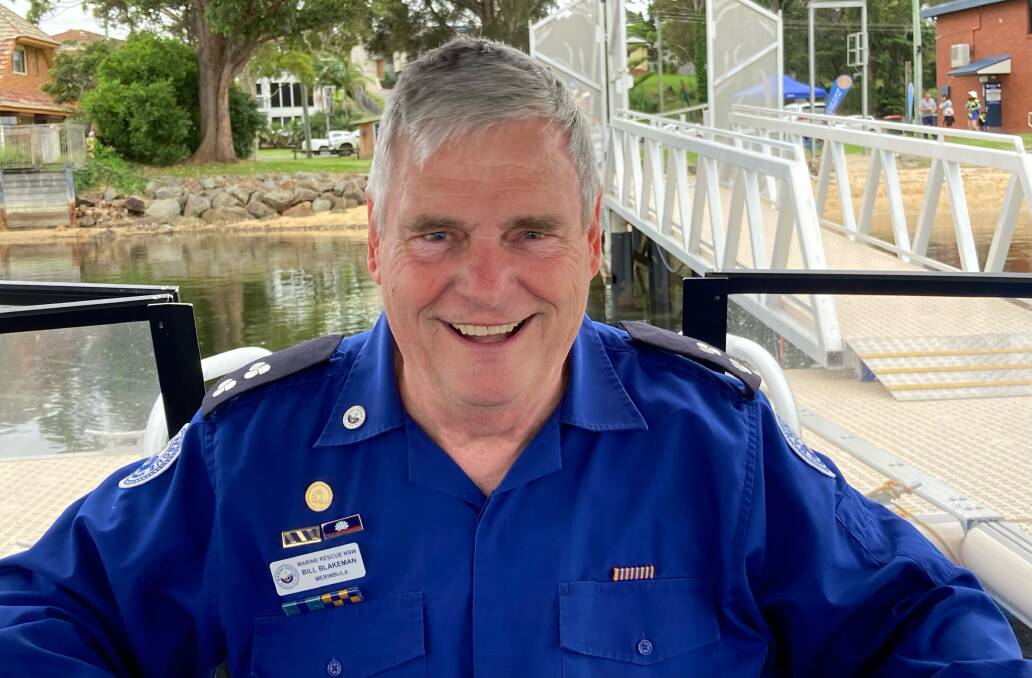 Bill Blakeman who has been awarded the Emergency Services Medal for his service to Marine Rescue, the Volunteer Coast Guard Association and Volunteer Coastal Patrol.