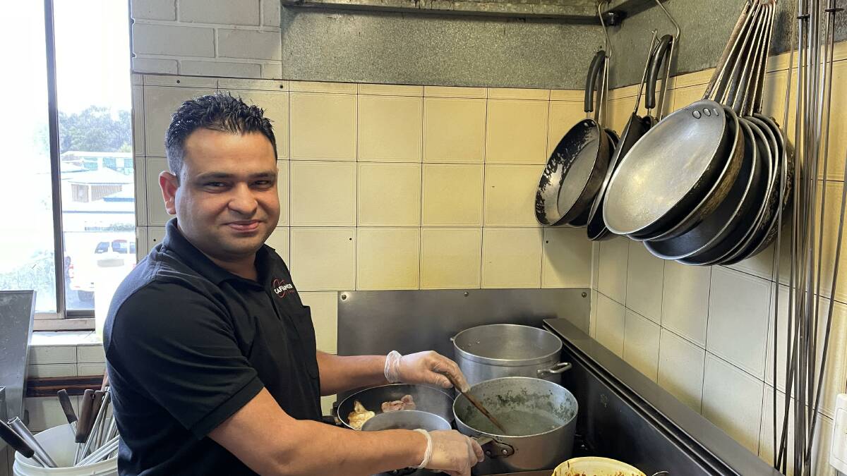 Rajinder singh sidhu saw the Pambula business Cafe 22, was for sale and he decided it was time to run his own restaurant. 