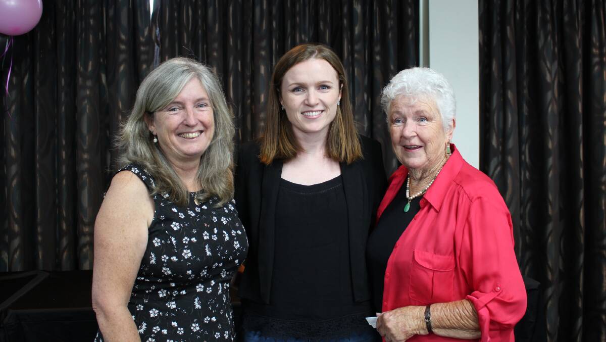Three generations of women, mum Lynne with Laura Koerbin and grandma Jan Moore.