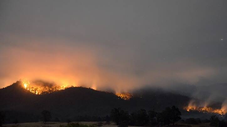 The Yankees Gap bushfire on September 17. Picture: Rachel Helmreich  