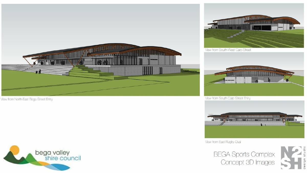 Concept plan of the Bega Sports Complex. 