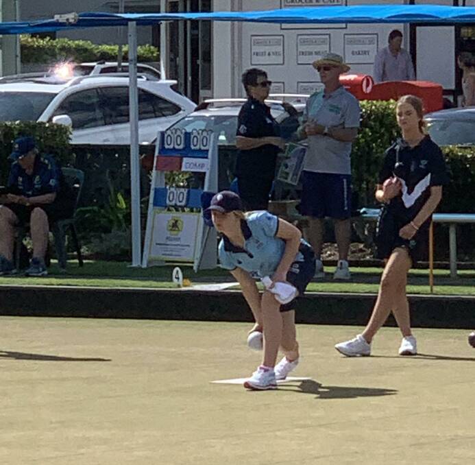 Reese Finn-Young during the final of the 2022 U18 Singles national match. Picture supplied