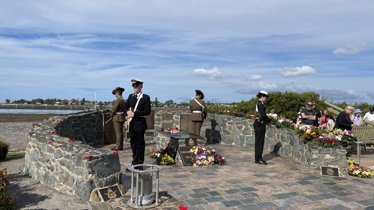 Merimbula's dawn service and 11am service will take place at the Beach Street memorial. Picture by Denise Dion