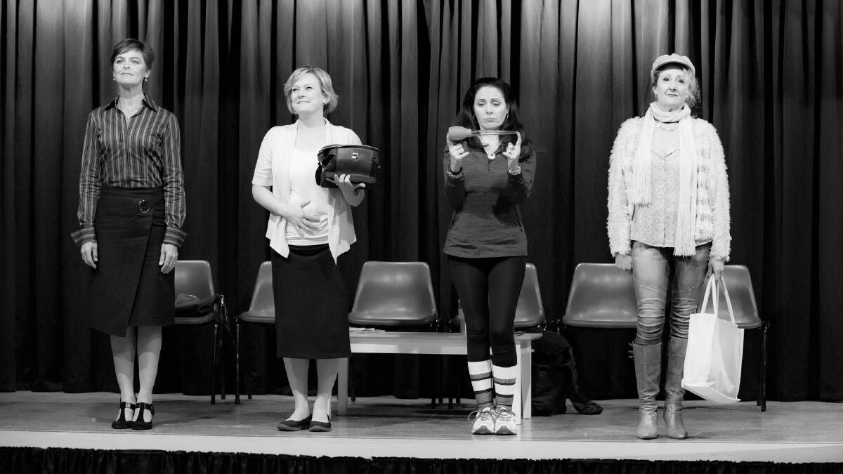Four women in search of fulfilment, Michelle Pettigrove, Jodie Meaker, Amber Little and Amanda Rafferty during rehearsals for Seeds.