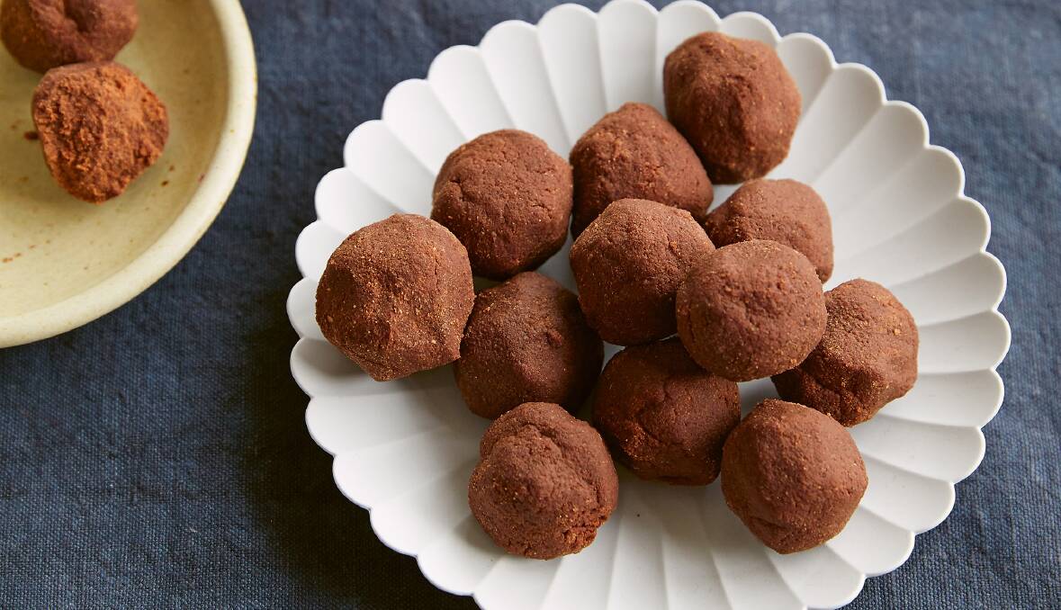 Chocolate tsampa truffles. Picture: Supplied