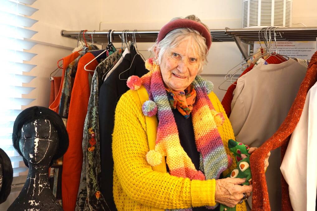 Costume designer Anna Senior at Canberra Rep, where her work is often seen. Picture: Helen Drum