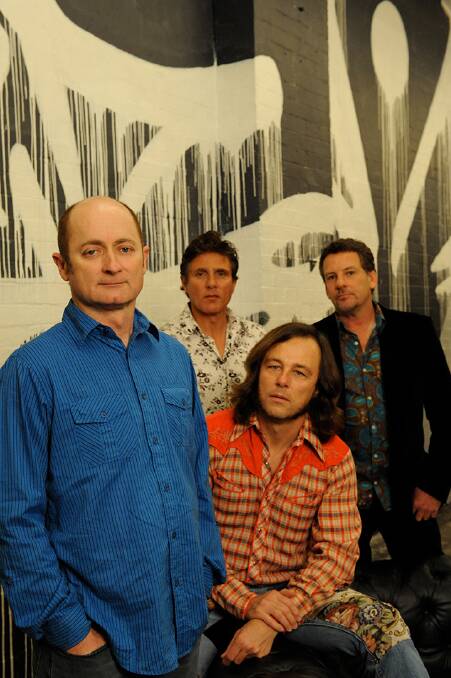 READY TO ROCK: Dave Faulkner (left) and the rest of the Hoodoo Gurus will be performing at Band Together this Saturday. 