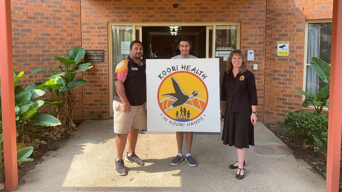 SETTLING IN: Alcohol and other drugs support worker Damien Rotumah, Koori connections and transport officer Jake Emerson and NDIS support coordinator Amanda Matley move into their new premises in Bega on Tuesday. 