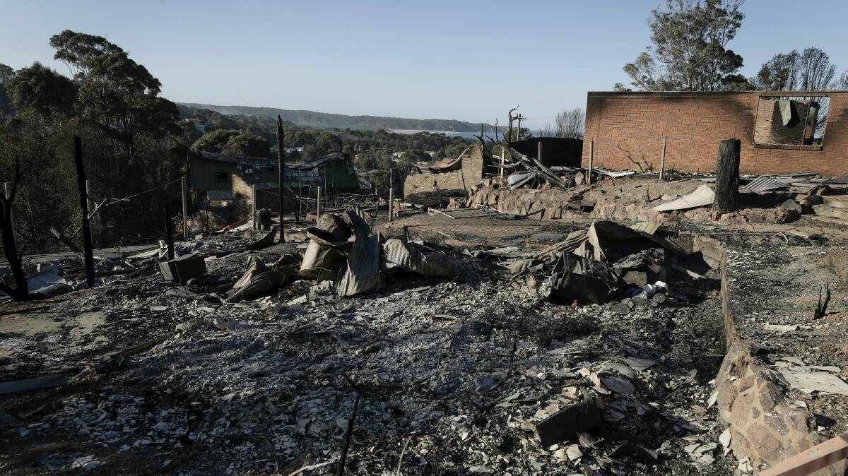 GONE: The aftermath of the Tathra bushfires. Photo: Alex Ellinghausen