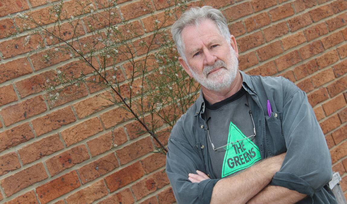 FRUSTRATED: Will Douglas, Greens candidate for Bega, said he cannot work at Moruya High until the investigation into a complaint made against him has completed. 