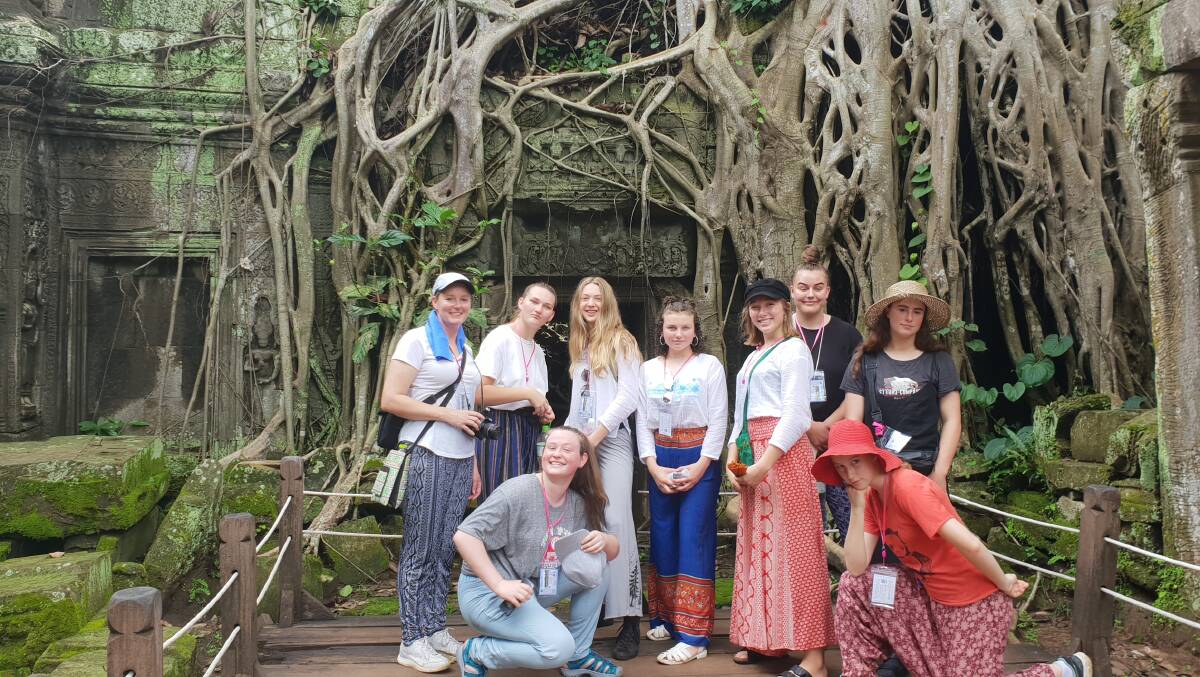 EXPLORING THE WORLD: Year 10 students from Bega High School recently visited Cambodia and Vietnam for about two weeks. 