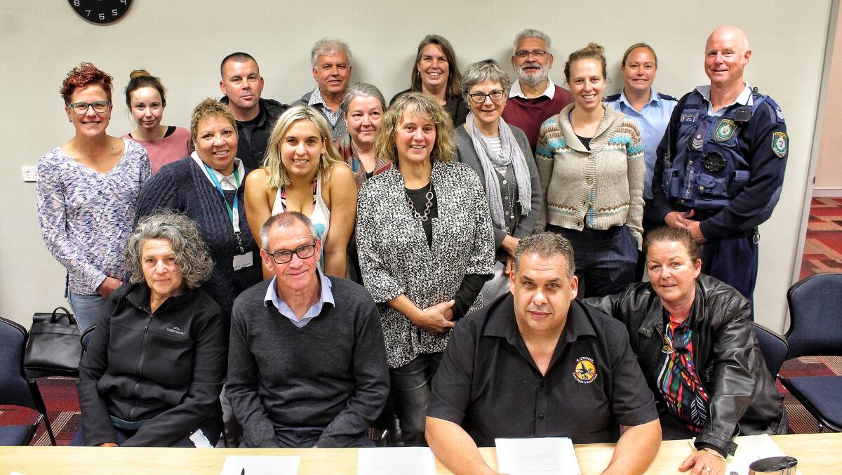 UNITED: Members of the Bega Valley Local Drug Action Team discuss issues facing the region at a meeting in Bega on August 30. 