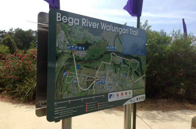 The signs were stolen from along the Bega River. Picture: Facebook 