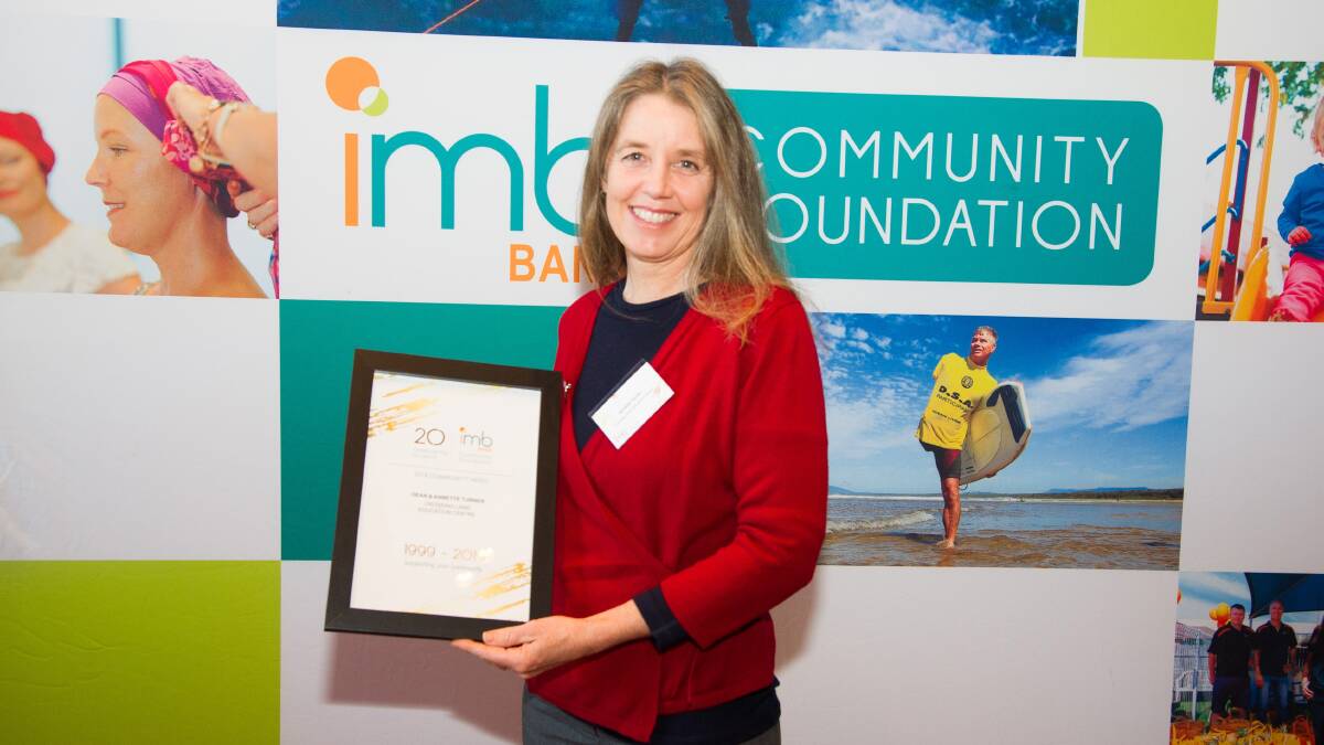 THANKFUL: Annette Turner travelled to Canberra to receive the Community Hero Award for The Crossing. 