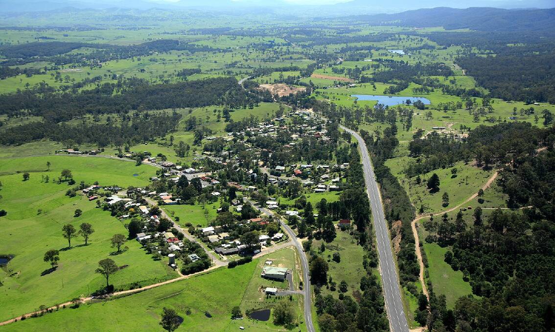 An aerial image of Wolumla. Picture: BVSC 