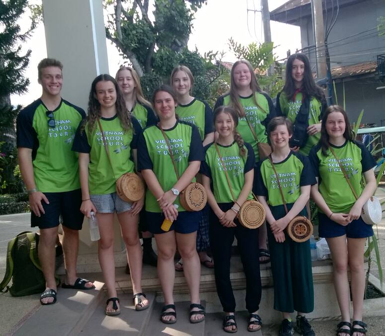 OVERSEAS JOURNEY: A group of Year 9 and 10 students from Bega High School enjoyed their recent trip to Cambodia and Vietnam. 