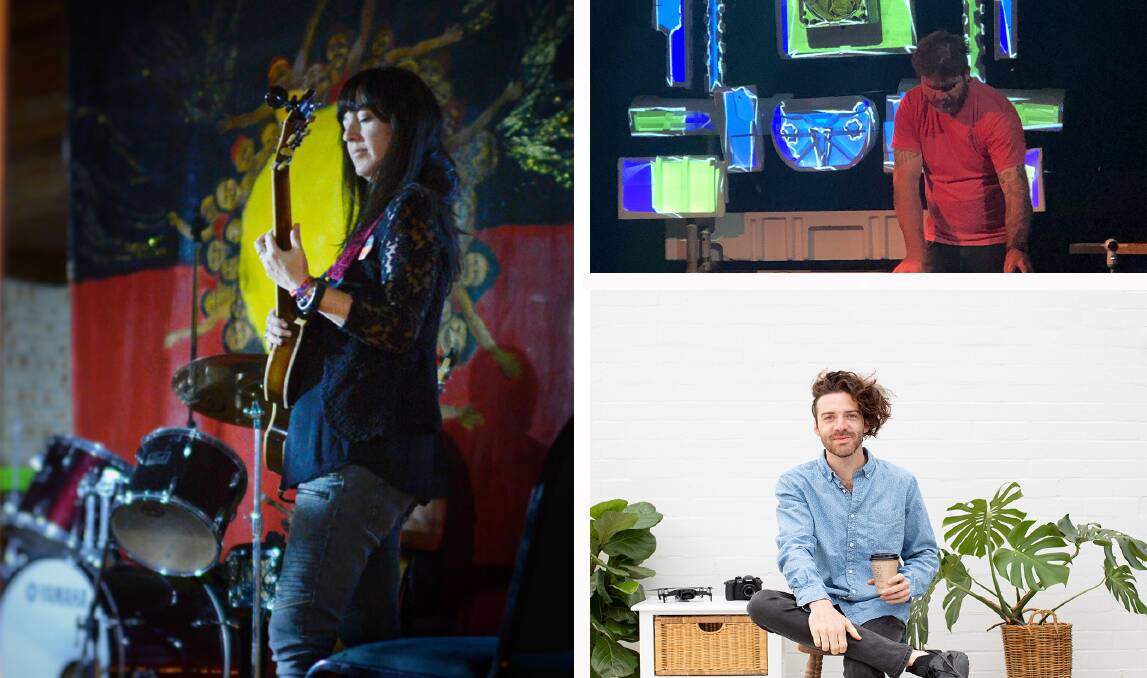 INSPIRING YOUTHS: Bega Valley artists Jazz Williams, Scott Baker and Kyle Wilson will lead workshops for Project 8.