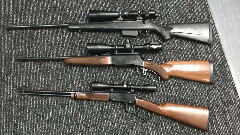 The Verona man's three firearms were seized by police after his arrest. 