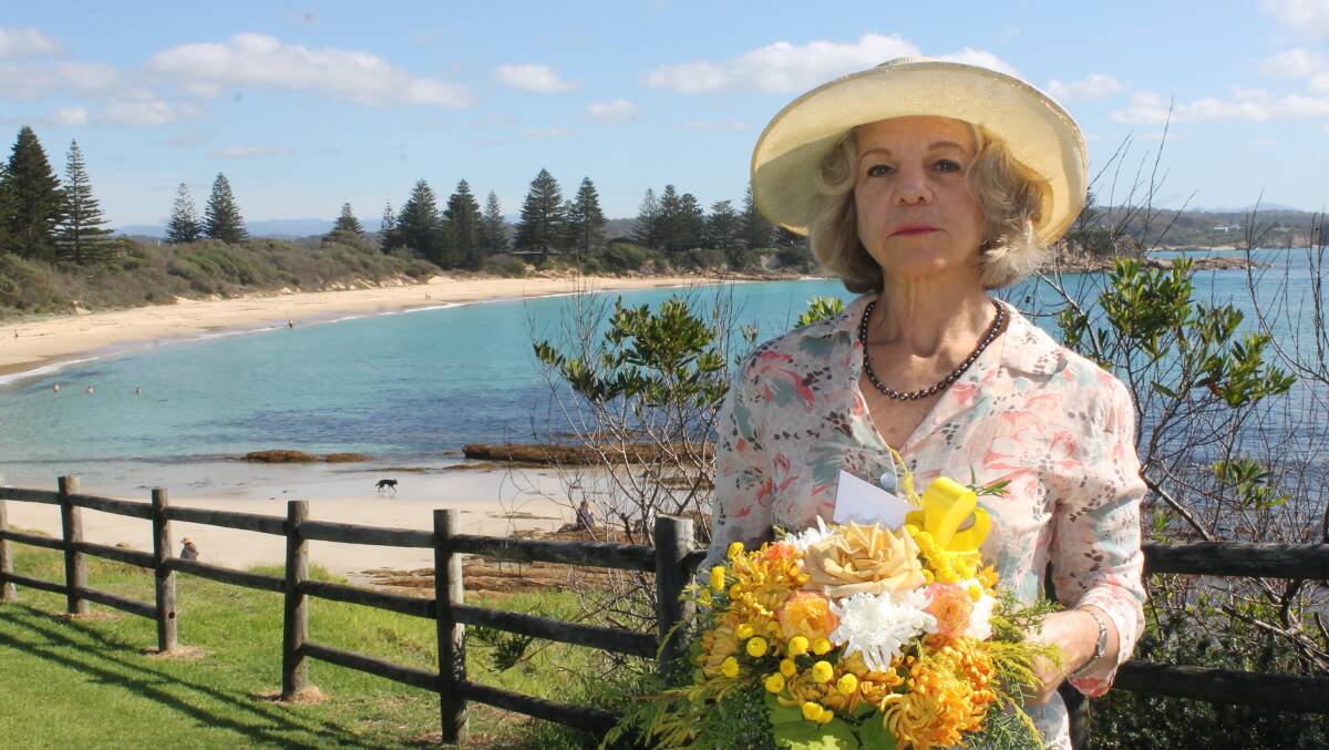 Bega Valley Shire Council representative on South East Arts' board Greens Councillor Cathy Griff, pictured on Anzac Day this year. 