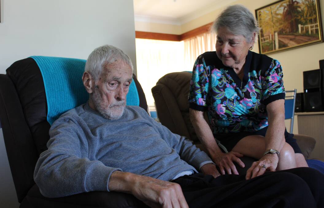 LOOKING FOR SUPPORT: John and Eunice Allen are waiting for him to receive a level four home care package that would provide a nurse for 10 to 12 hours per week.
