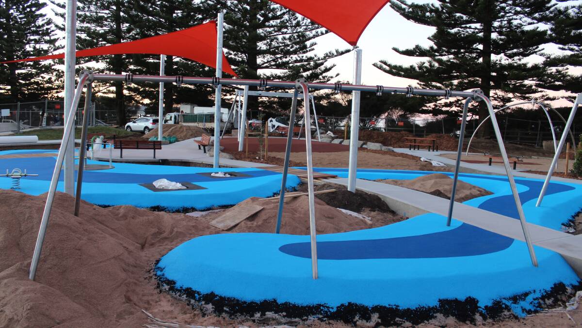 The new inclusive playspace at Tathra, which is near the town's surf life saving club, will be opened this weekend. 