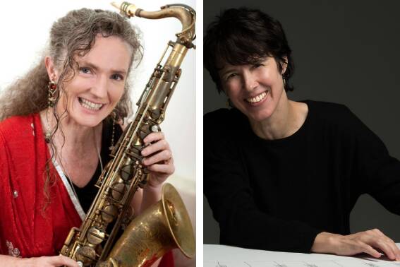Saxophonist Sandy Evans and pianist Andrea Keller will perform together for this year's Zephyrs Jazz concert. 