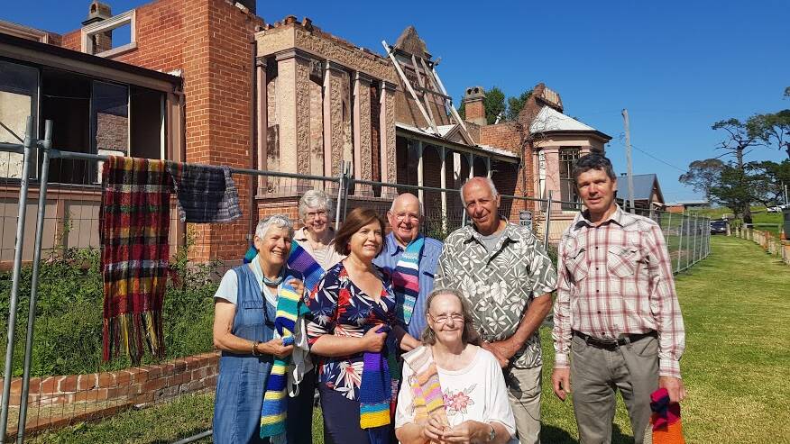 Leanne Atkinson stands out the front of the Old Bega Hospital on Monday with the Friends of the Old Bega Hospital.