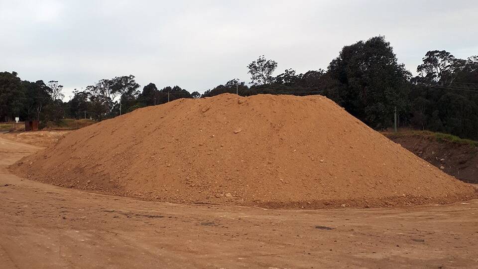 Stockpiles such as this one have been raided by members of the public. 