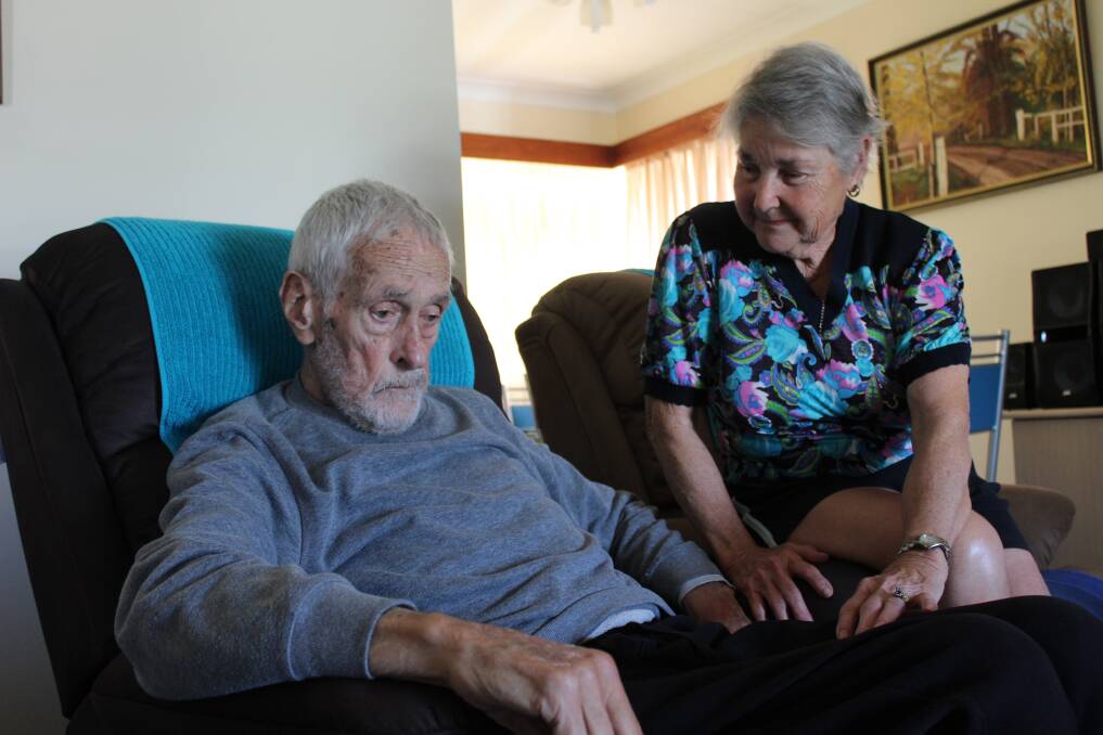 LOOKING FOR SUPPORT: John and Eunice Allen are waiting for him to receive a home care package that would provide a nurse for 10 to 12 hours per week.