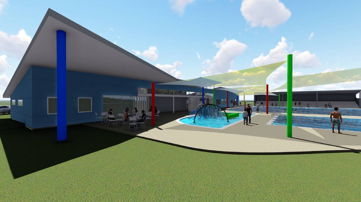Image of the draft Bega pool concept plan 