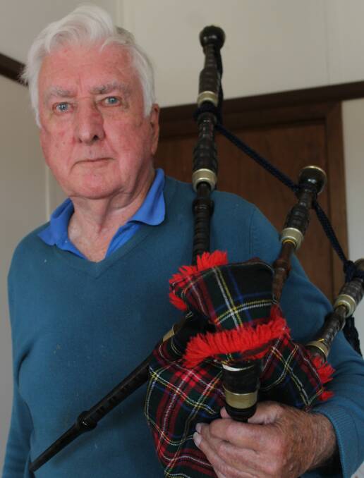 UNIQUE INSTRUMENT: David Corbett said if someone wanted to learn the bagpipes they would have to practice for 20 minutes a day for 12 months to be ready for a band. 