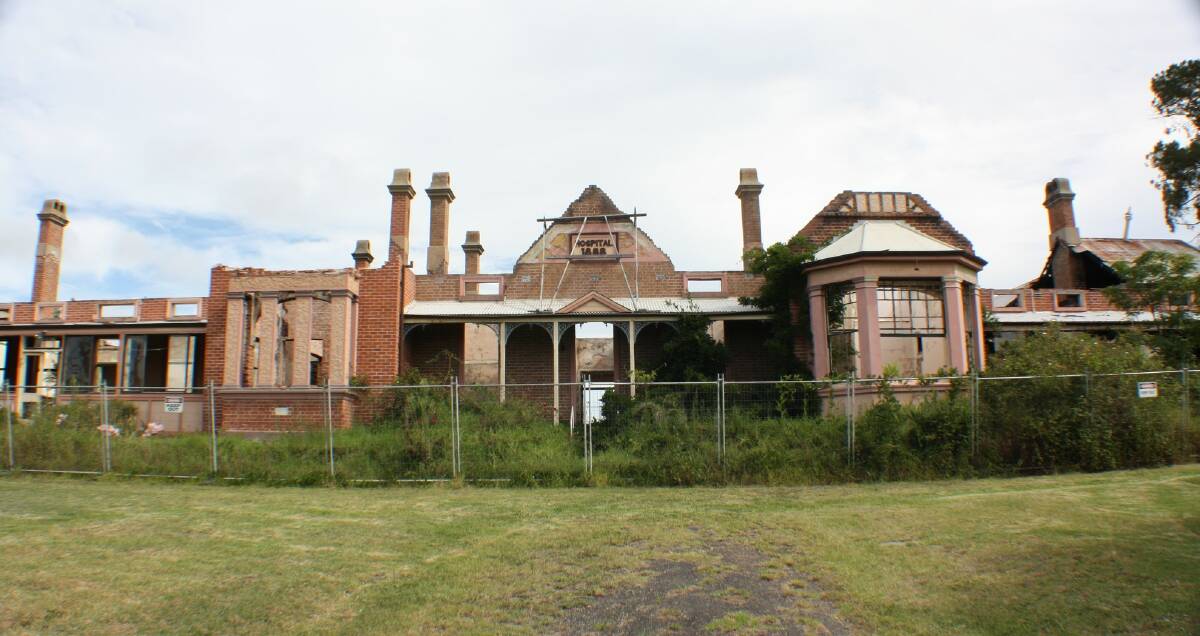 The Old Bega Hospital was gutted by fire in 2004.