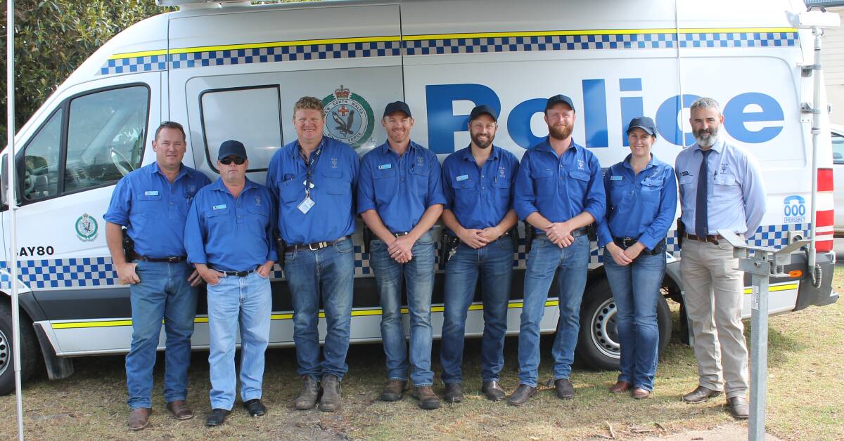 HERE TO HELP: Rural Crime Prevention Team members in Bermagui recently. 