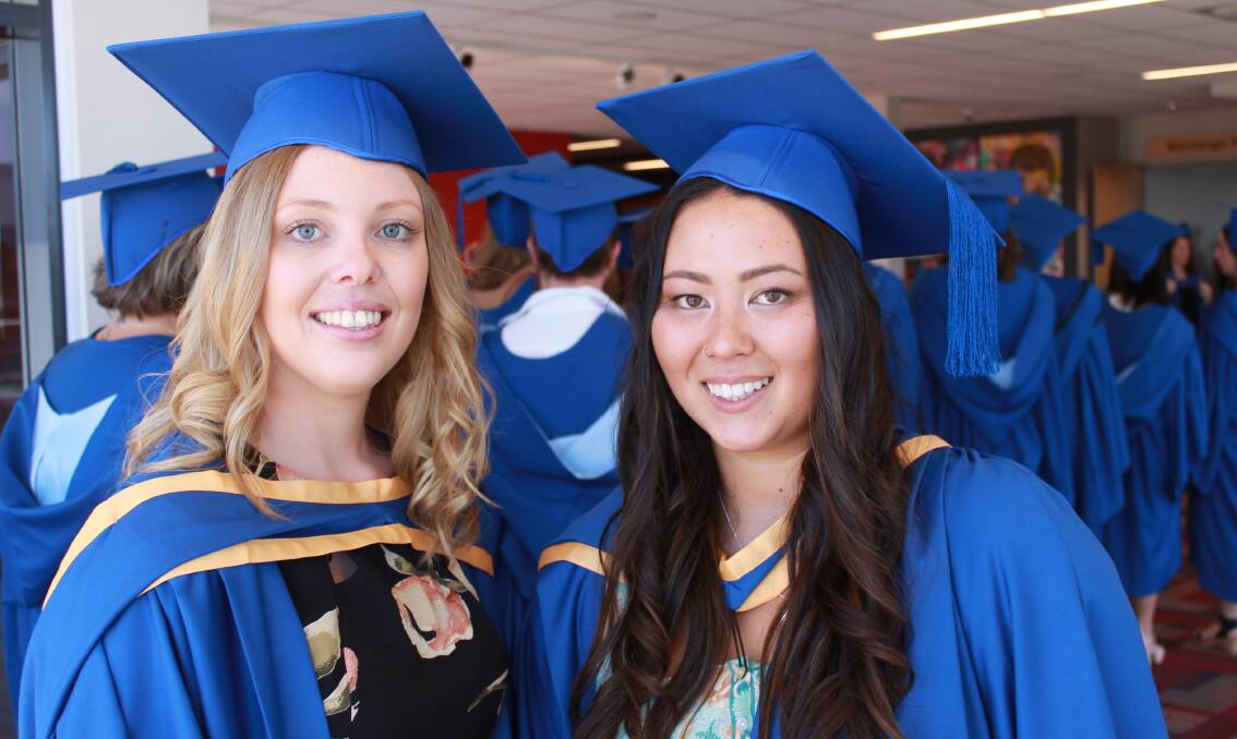 Lauren Spindler of Bega graduated with a Master of Teaching (Primary) with Distinction and Hana Matsuoka-Renton of Bermagui finished with a Master of Teaching (Primary). 