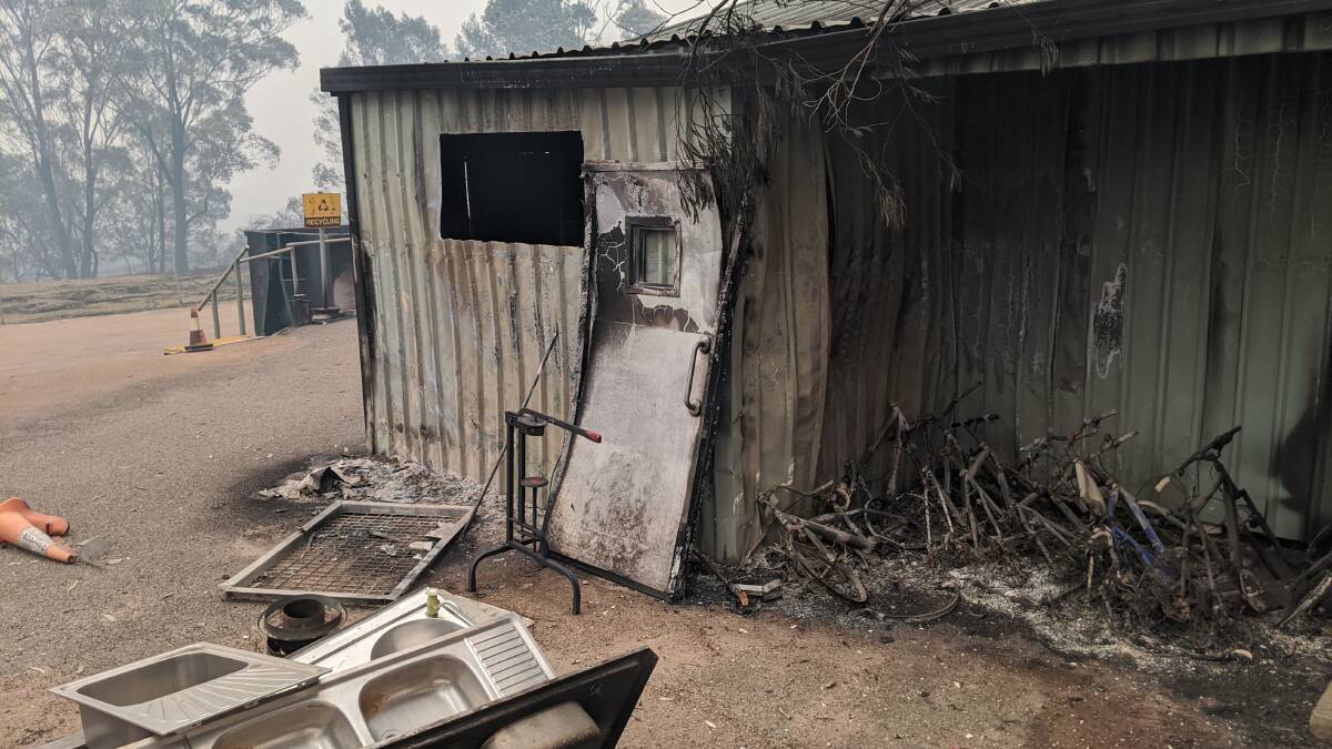 The severely fire-impacted Cobargo Waste Transfer Station will be transformed into an engineered landfill site to take asbestos and construction and demolition waste from fire affected properties. Picture: BVSC