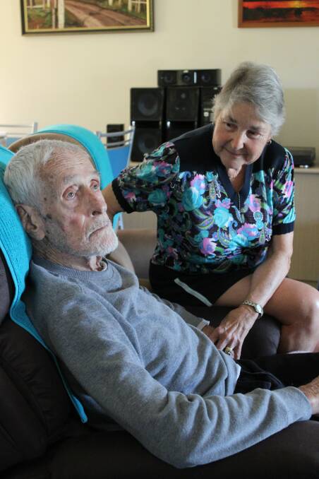 LOOKING FOR SUPPORT: John and Eunice Allen are waiting for him to receive a home care package that would provide a nurse for 10 to 12 hours per week.