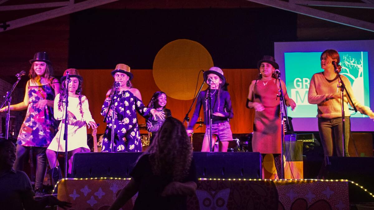 YOUNG TALENTS: The Wallaga Sapphires perform at the Grow the Music concert on Sunday. Picture: Sean Burke