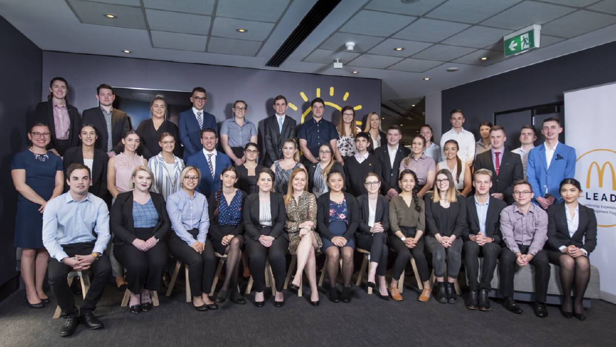 The participants of McDonald’s first LEAD program. 