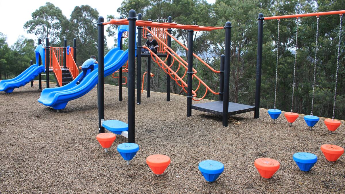 GREAT EQUIPMENT: The new playground at Wallaga Lake was built with funding from the Social and Community Housing Fund and Red Cross among others. 