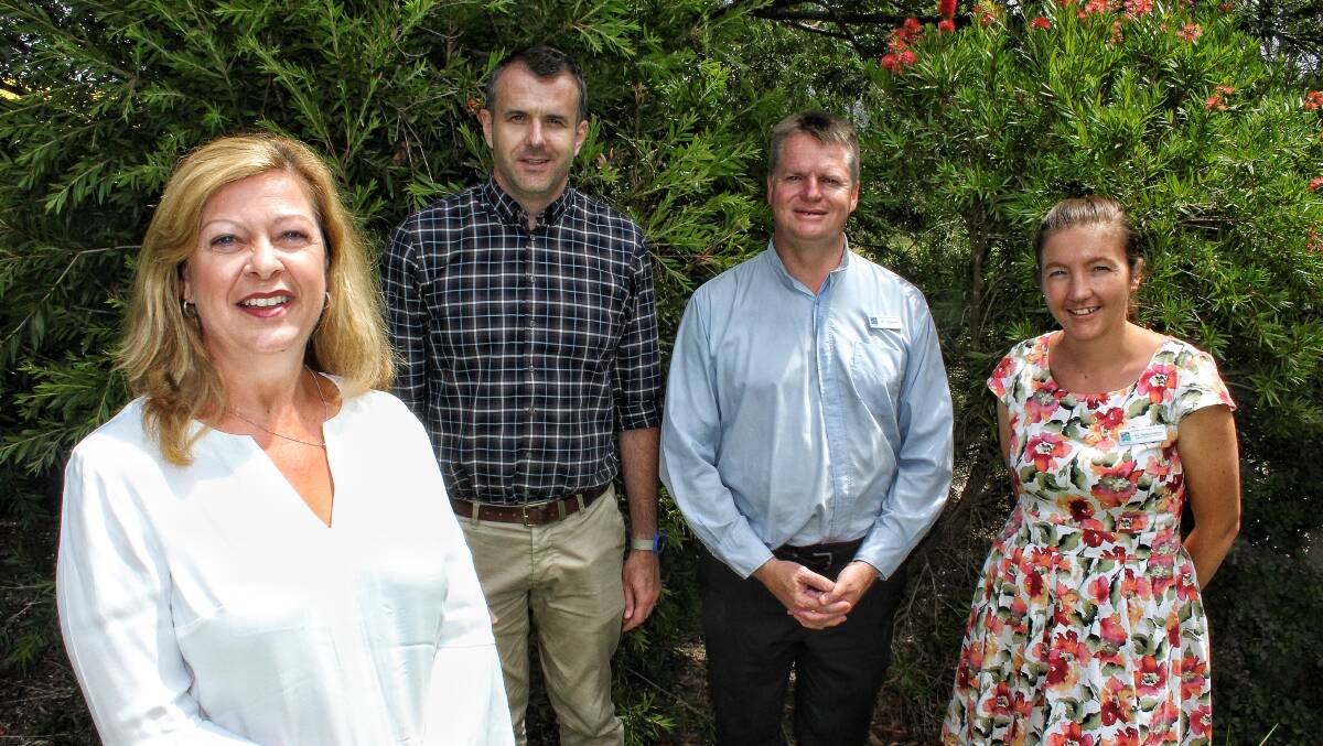 WELCOMED INTO SCAC: The new faces at the Sapphire Coast Anglican College this year are Tracey Gray, Clinton Meredith, Rev Tim Narraway and Rebecca Milliss. 